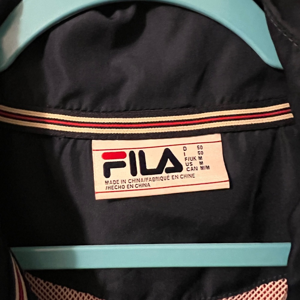 Vintage Fila Stripped Red , White and Blue